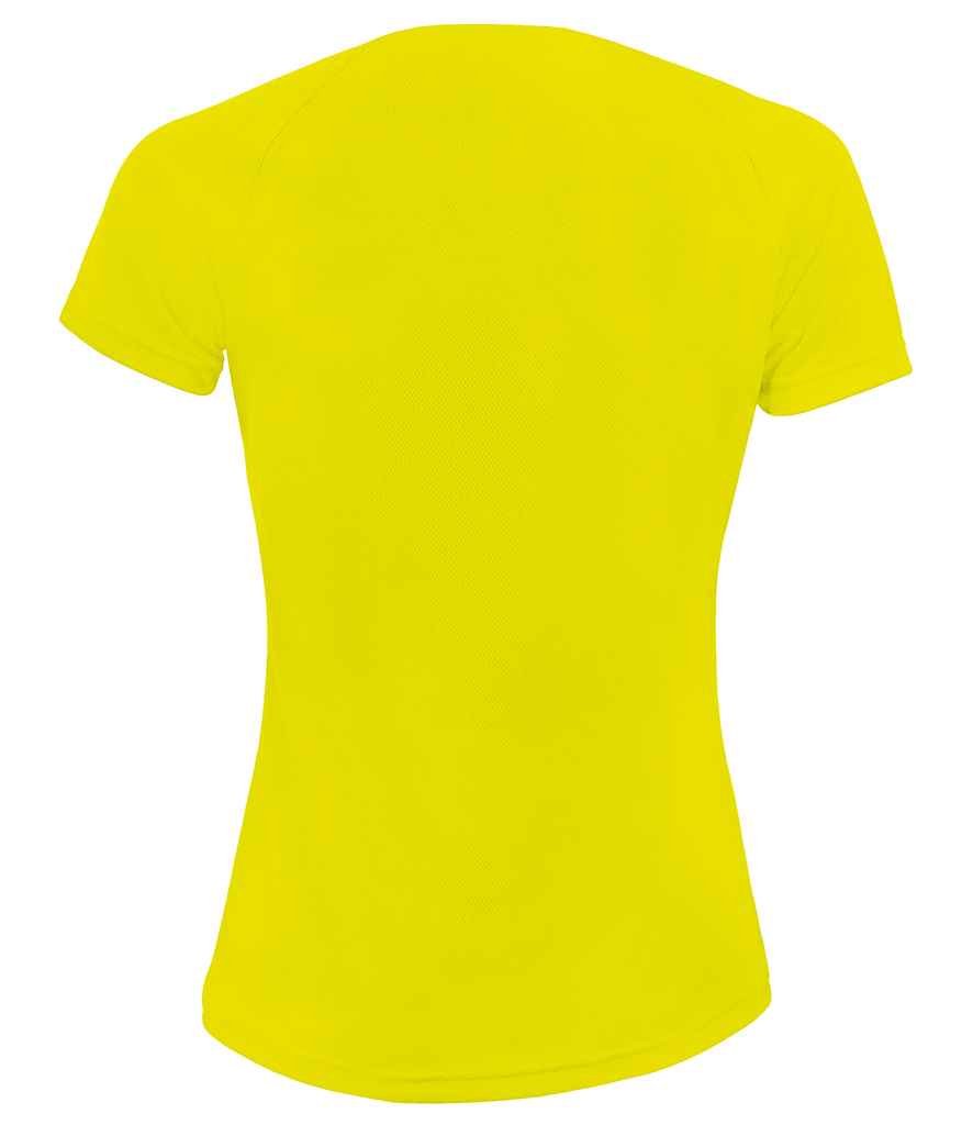 SOL'S Ladies Sporty Performance T-Shirt | Neon Yellow - Image 2