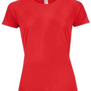 SOL'S Ladies Sporty Performance T-Shirt | Red