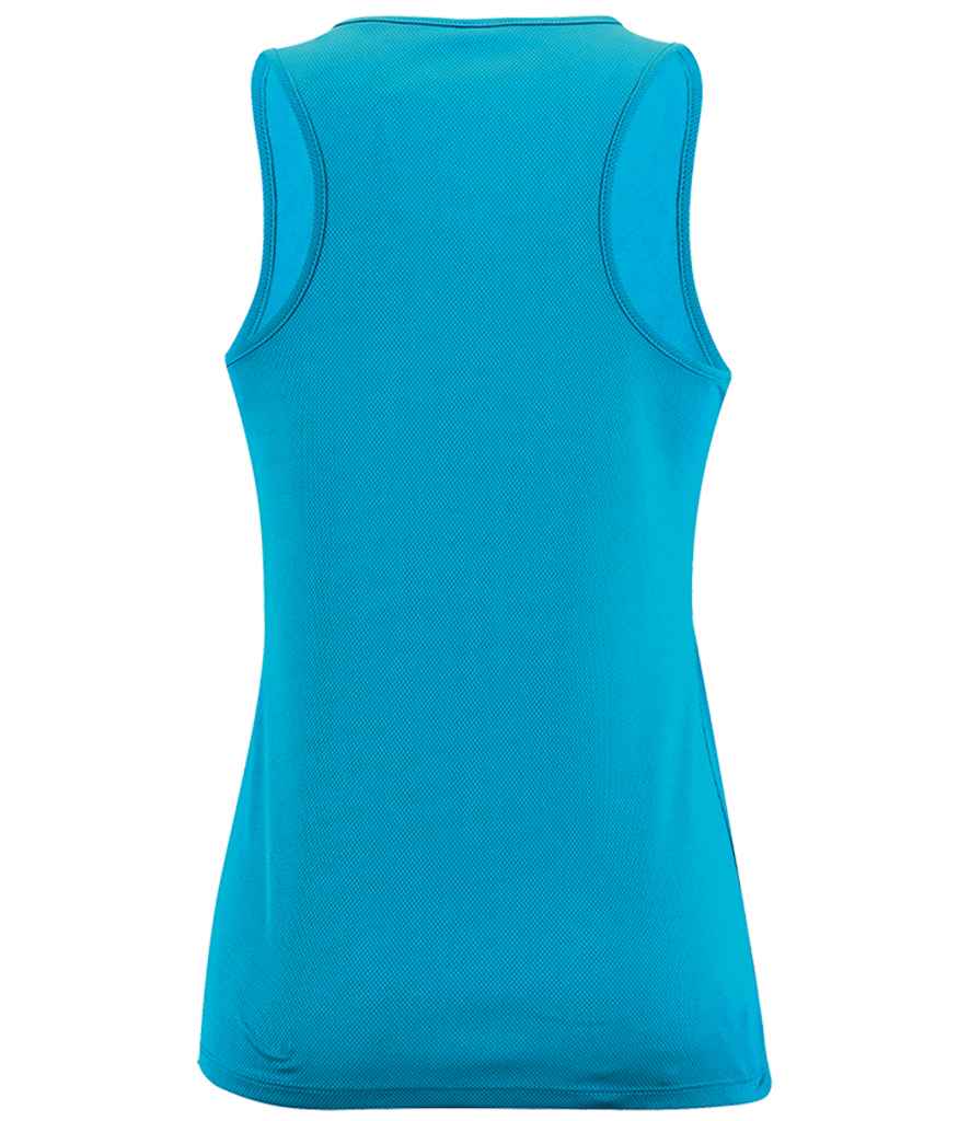 SOL'S Ladies Sporty Performance Tank Top | Aqua - Image 2