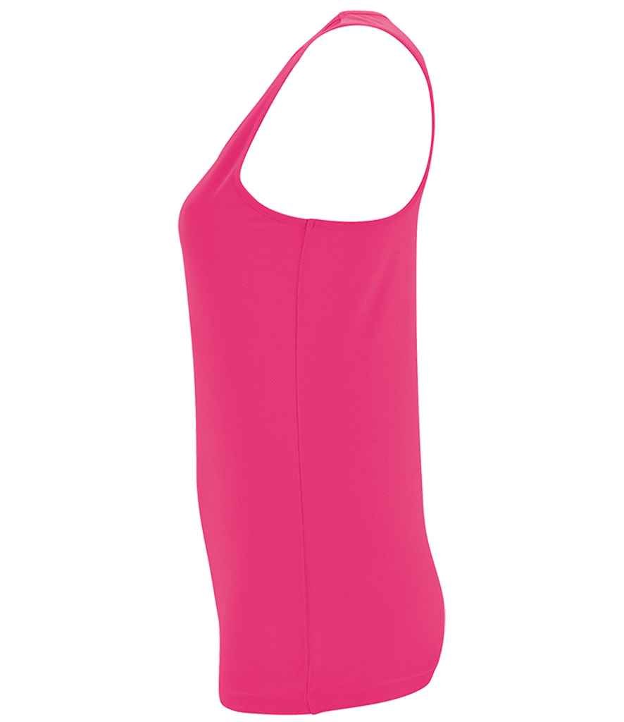 SOL'S Ladies Sporty Performance Tank Top | Neon Pink - Image 3