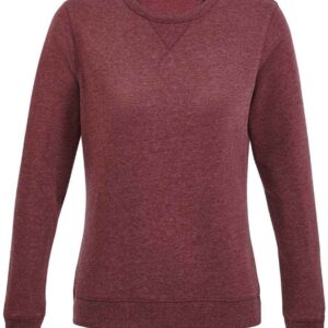 SOL'S Ladies Sully Sweatshirt | Heather Oxblood