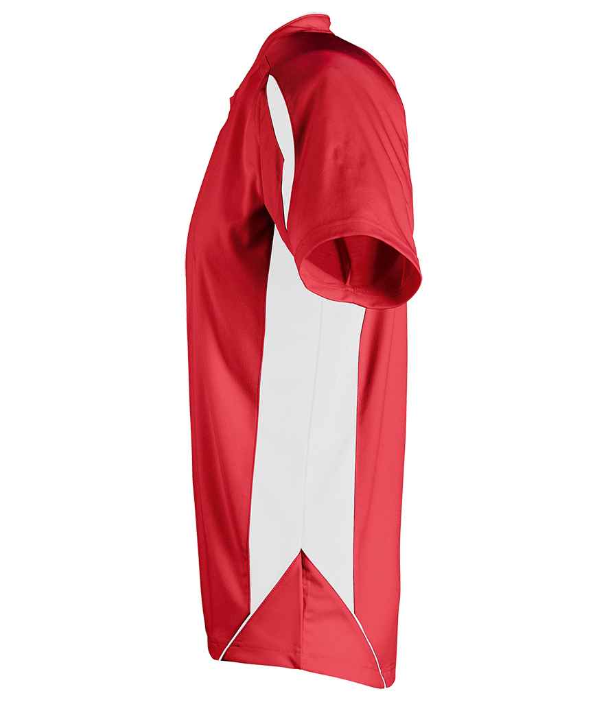 SOL'S Maracana 2 Contrast T-Shirt | Red/White - Image 4