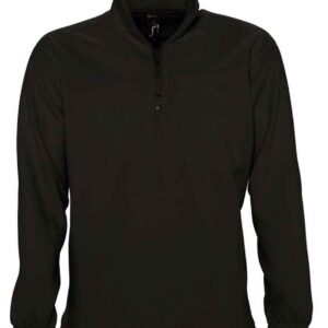 SOL'S Ness Zip Neck Fleece | Black