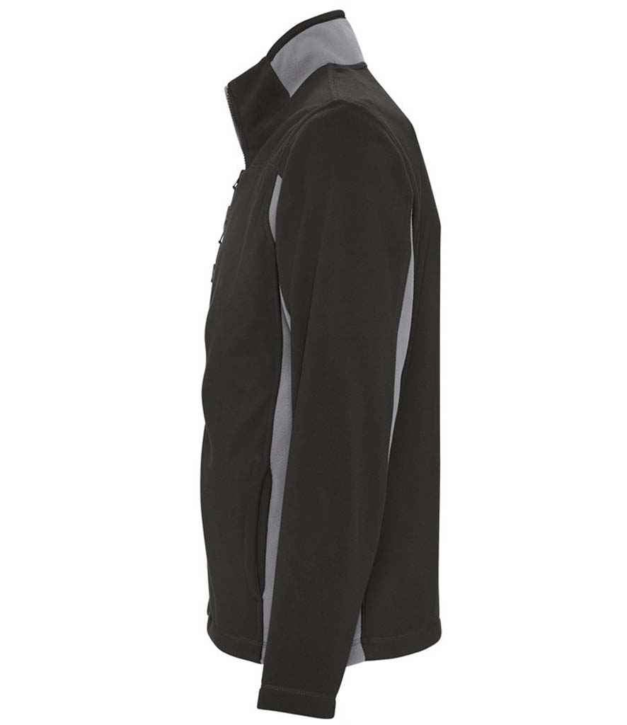 SOL'S Nordic Fleece Jacket | Black/Medium Grey - Image 4