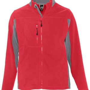 SOL'S Nordic Fleece Jacket | Red/Medium Grey