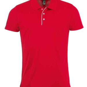 SOL'S Performer Piqué Polo Shirt | Red