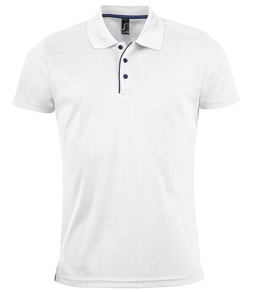 SOL'S Performer Piqué Polo Shirt | White - Image 3