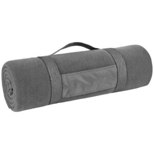 SOL'S Plaid Fleece Blanket | Charcoal