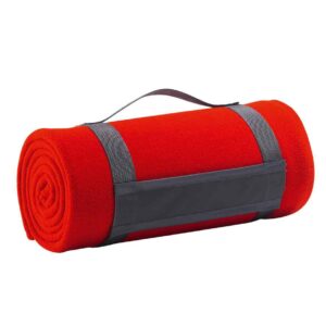 SOL'S Plaid Fleece Blanket | Red