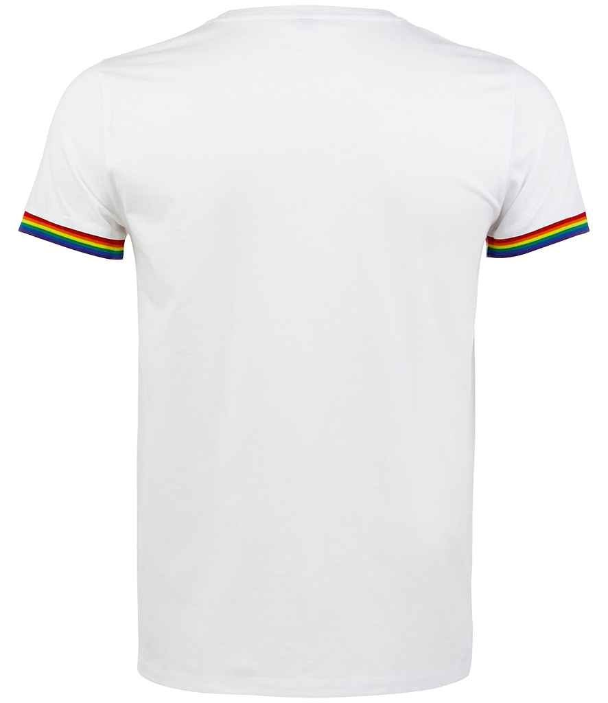 SOL'S Rainbow T-Shirt | White/Multicolour - Image 3