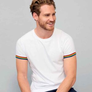 SOL'S Rainbow T-Shirt | White/Multicolour
