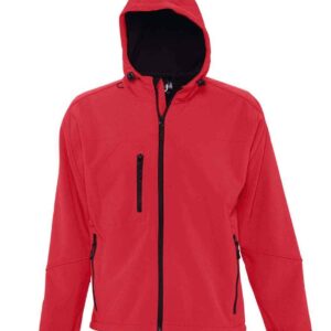 SOL'S Replay Hooded Soft Shell Jacket | Pepper Red