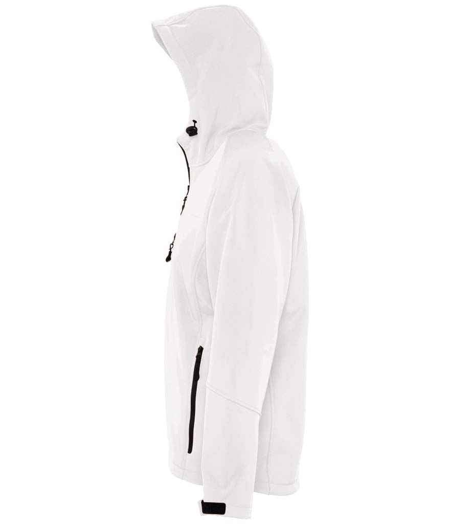 SOL'S Replay Hooded Soft Shell Jacket | White - Image 4