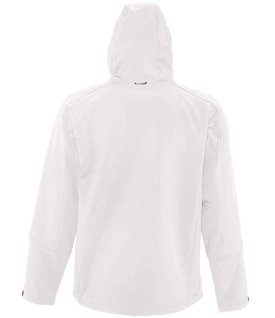 SOL'S Replay Hooded Soft Shell Jacket | White - Image 3