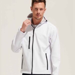 SOL'S Replay Hooded Soft Shell Jacket | White