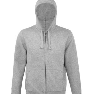 SOL'S Spike Full Zip Hooded Sweatshirt | Grey Marl