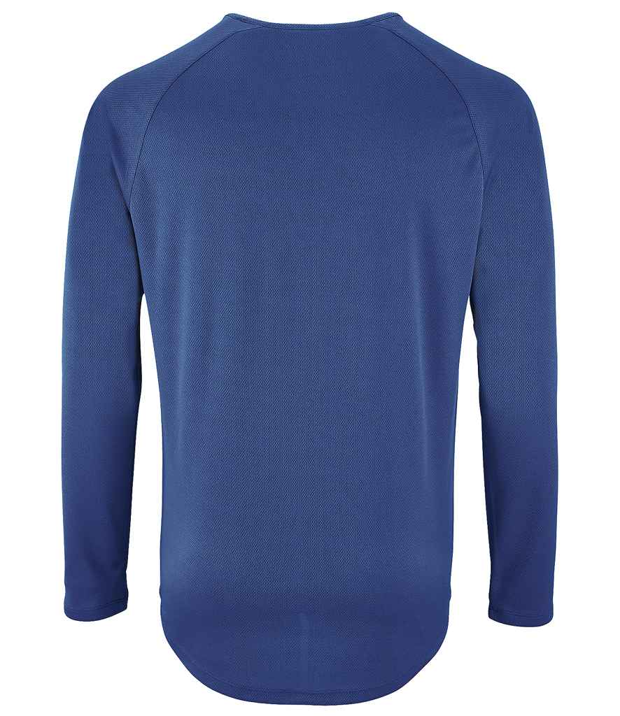 SOL'S Sporty Long Sleeve Performance T-Shirt | Royal Blue - Image 2