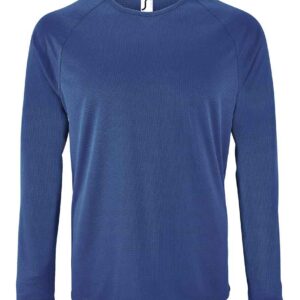 SOL'S Sporty Long Sleeve Performance T-Shirt | Royal Blue