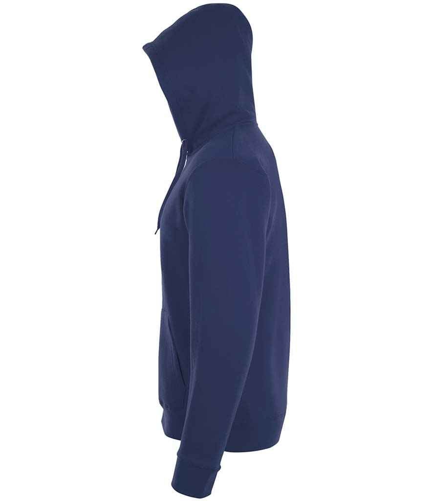SOL'S Stone Zip Hooded Sweatshirt | French Navy - Image 3