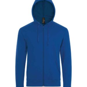 SOL'S Stone Zip Hooded Sweatshirt | Royal Blue
