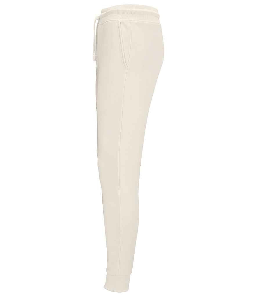SOL'S Unisex Jumbo Organic Jog Pants | Off White - Image 4