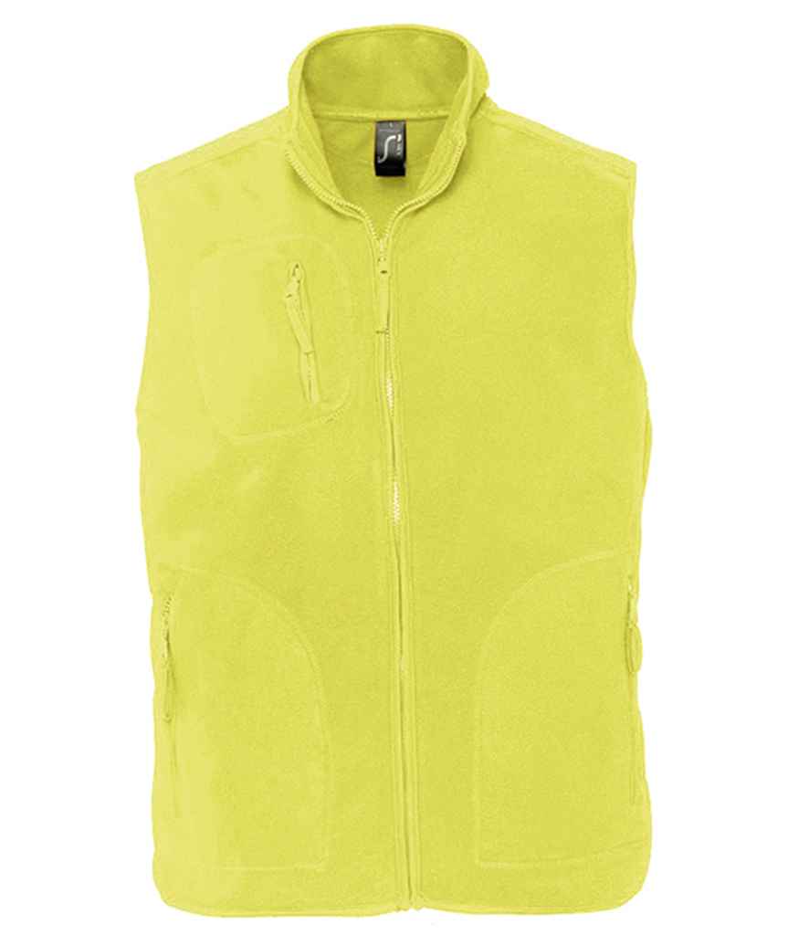 SOL'S Unisex Norway Fleece Bodywarmer | Neon Yellow
