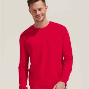 SOL'S Unisex Pioneer Long Sleeve T-Shirt | Bright Red