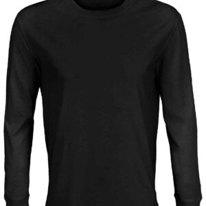 SOL'S Unisex Pioneer Long Sleeve T-Shirt | Deep Black