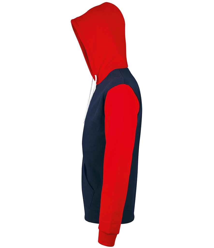 SOL'S Unisex Silver Hooded Jacket | French Navy - Image 3