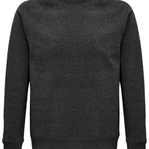 SOL'S Unisex Space Organic Raglan Sweatshirt | Charcoal Marl