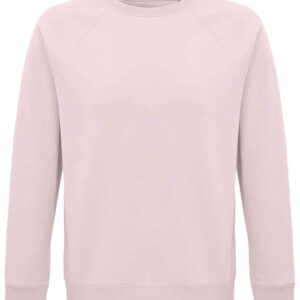 SOL'S Unisex Space Organic Raglan Sweatshirt | Pale Pink