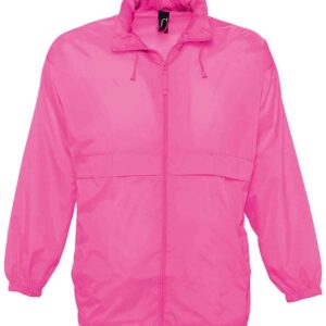 SOL'S Unisex Surf Windbreaker Jacket | Neon Pink