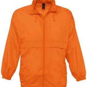 SOL'S Unisex Surf Windbreaker Jacket | Orange