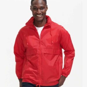SOL'S Unisex Surf Windbreaker Jacket | Red