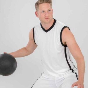 Spiro Basketball Top | White/Black