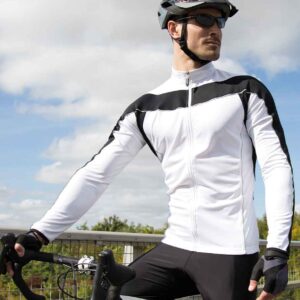 Spiro Bikewear Long Sleeve Performance Top | White/Black