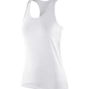 Spiro Impact Ladies Softex® Fitness Top | White