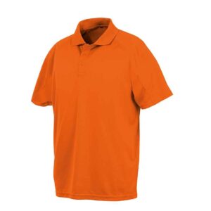 Spiro Impact Performance Aircool Polo Shirt | Flo Orange