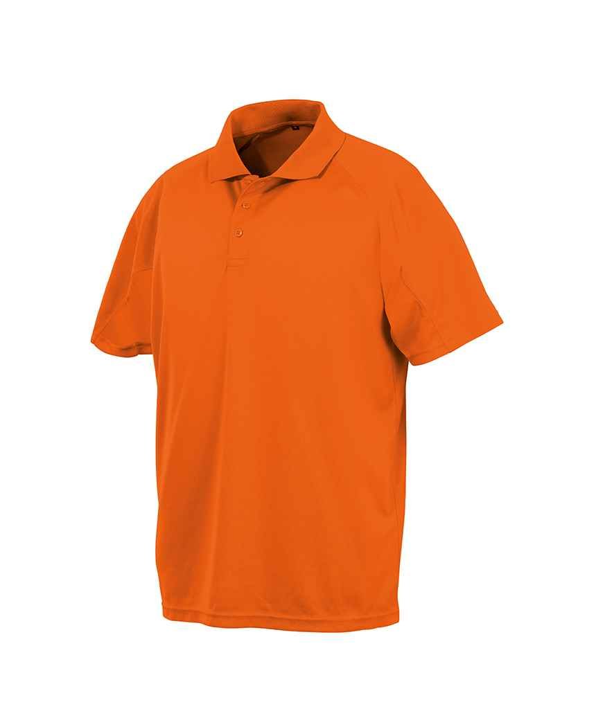 Spiro Impact Performance Aircool Polo Shirt | Flo Orange