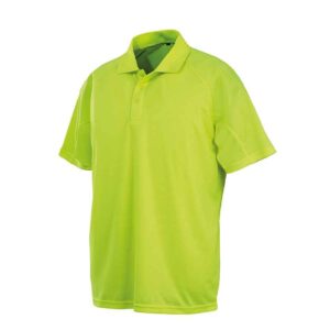 Spiro Impact Performance Aircool Polo Shirt | Flo Yellow