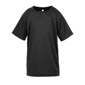 Spiro Kids Impact Performance Aircool T-Shirt | Black