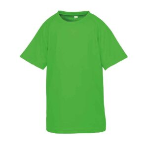 Spiro Kids Impact Performance Aircool T-Shirt | Flo Green
