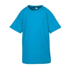 Spiro Kids Impact Performance Aircool T-Shirt | Ocean Blue