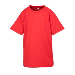 Spiro Kids Impact Performance Aircool T-Shirt | Red