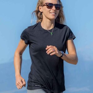 Spiro Ladies Quick Dry Performance T-Shirt | Black