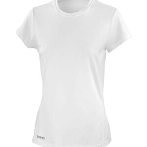 Spiro Ladies Quick Dry Performance T-Shirt | White