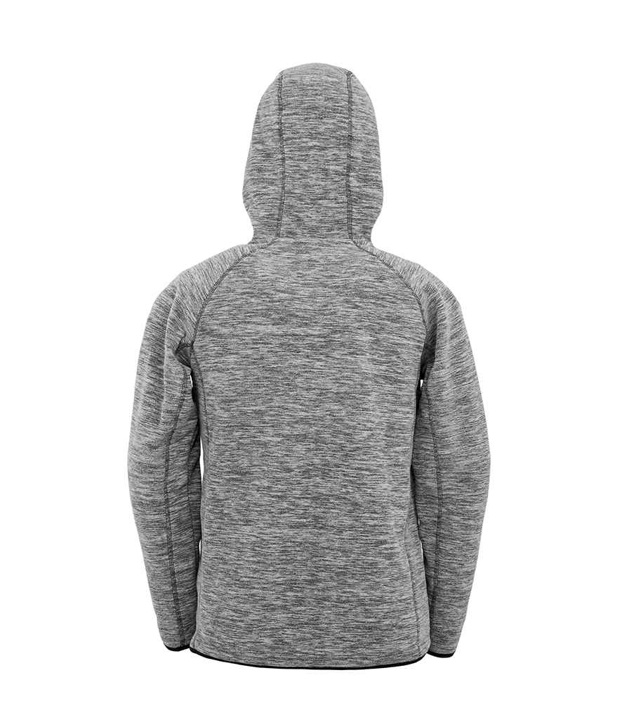 Spiro Micro Fleece Hoodie | Grey/Black - Image 3