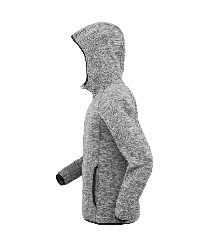 Spiro Micro Fleece Hoodie | Grey/Black - Image 4