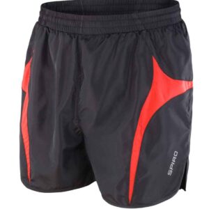 Spiro Micro-Lite Running Shorts | Black/Red