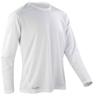 Spiro Performance Long Sleeve T-Shirt | White